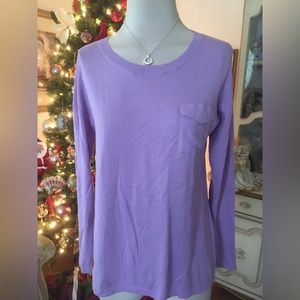 August Moon sweater/back 1/2 sweater 1/2 material size M